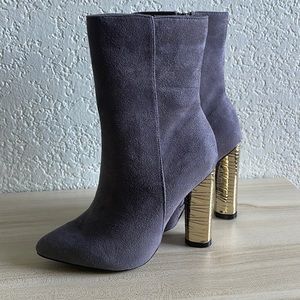 Block Heel Ankle Booties